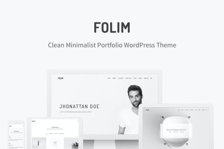 Folim- Clean Minimalist Portfolio 2.0.2 WordPress Theme