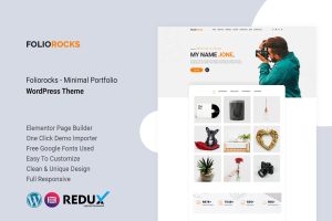 Foliorocks – Minimal Portfolio WordPress Theme
