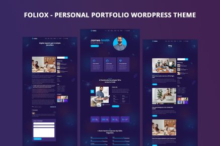 Foliox- Personal Portfolio 1.0 WordPress Theme