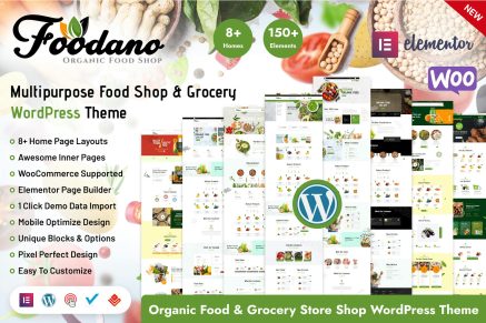 Foodano - Natural Food Shop WordPress Theme 1.0.4