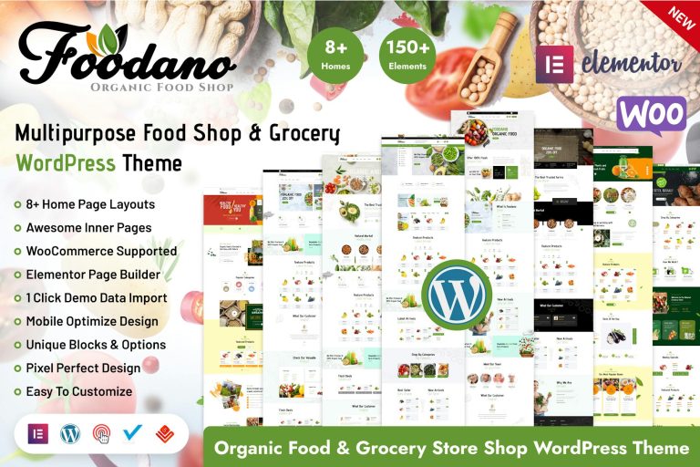 Foodano – Natural Food Shop WordPress Theme
