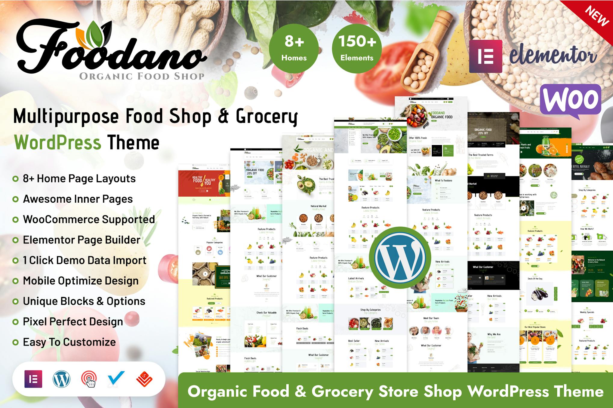 Foodano - Natural Food Shop WordPress Theme 1.0.4