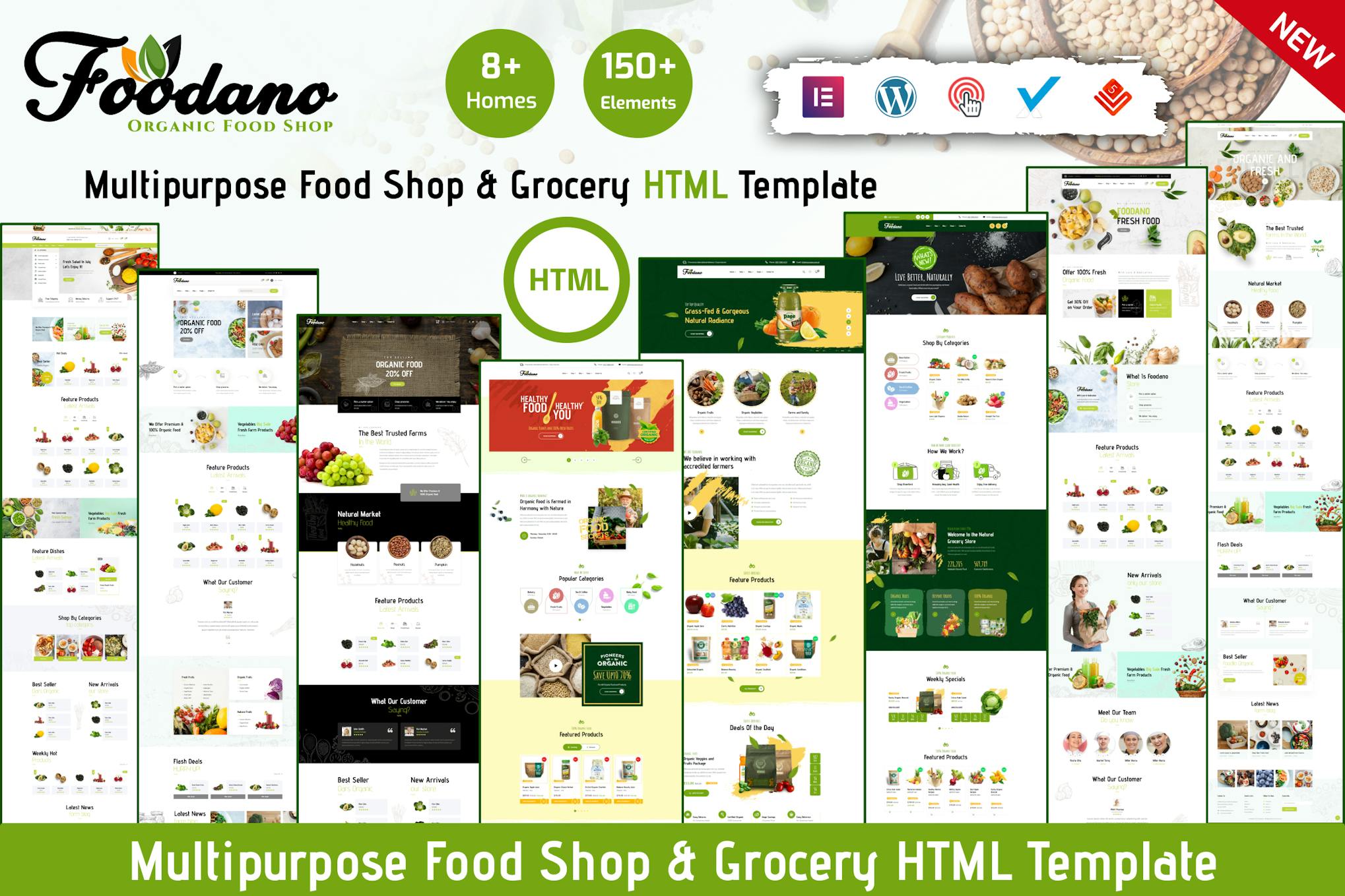 Foodano - Organic Food Shop Grocery HTML Template