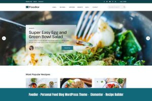 Foodior – Personal Food Blog .0 WordPress Theme