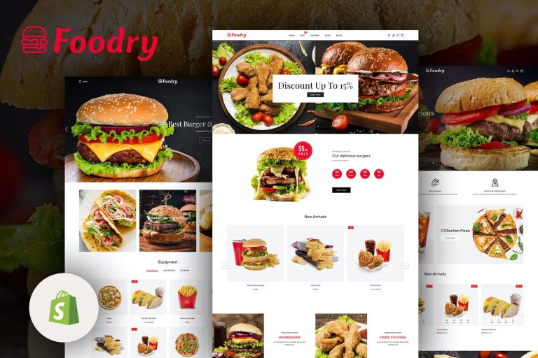 Foodry – Fast Food & Restaurant Shopify Theme