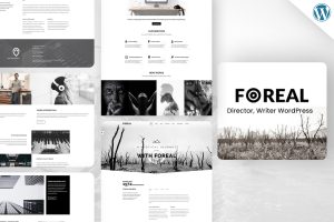 Foreal – Director, Writer WordPress Theme