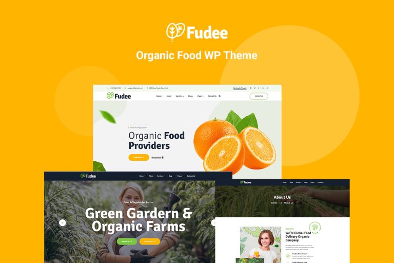Fudee – Organic Food Elementor WordPress Theme
