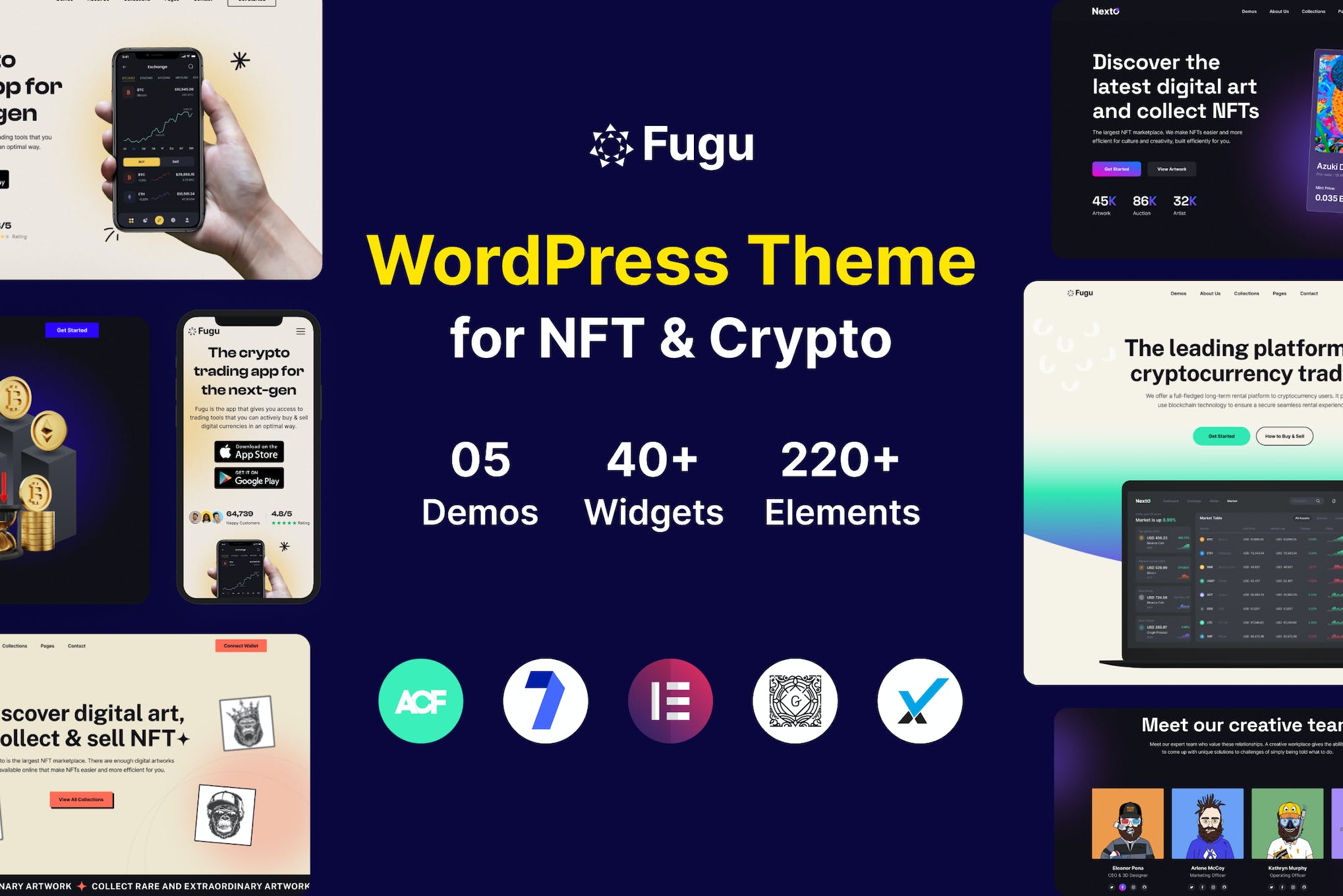 Fugu- NFT & Crypto 1.0.2 WordPress Theme