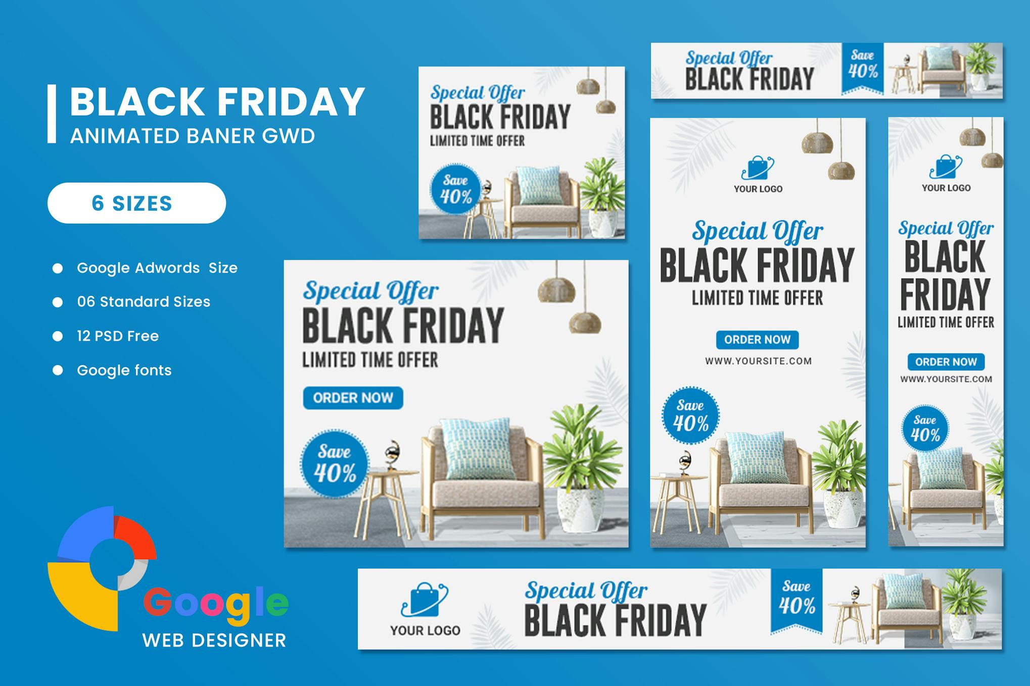 Furniture HTML Banner Ads GWD