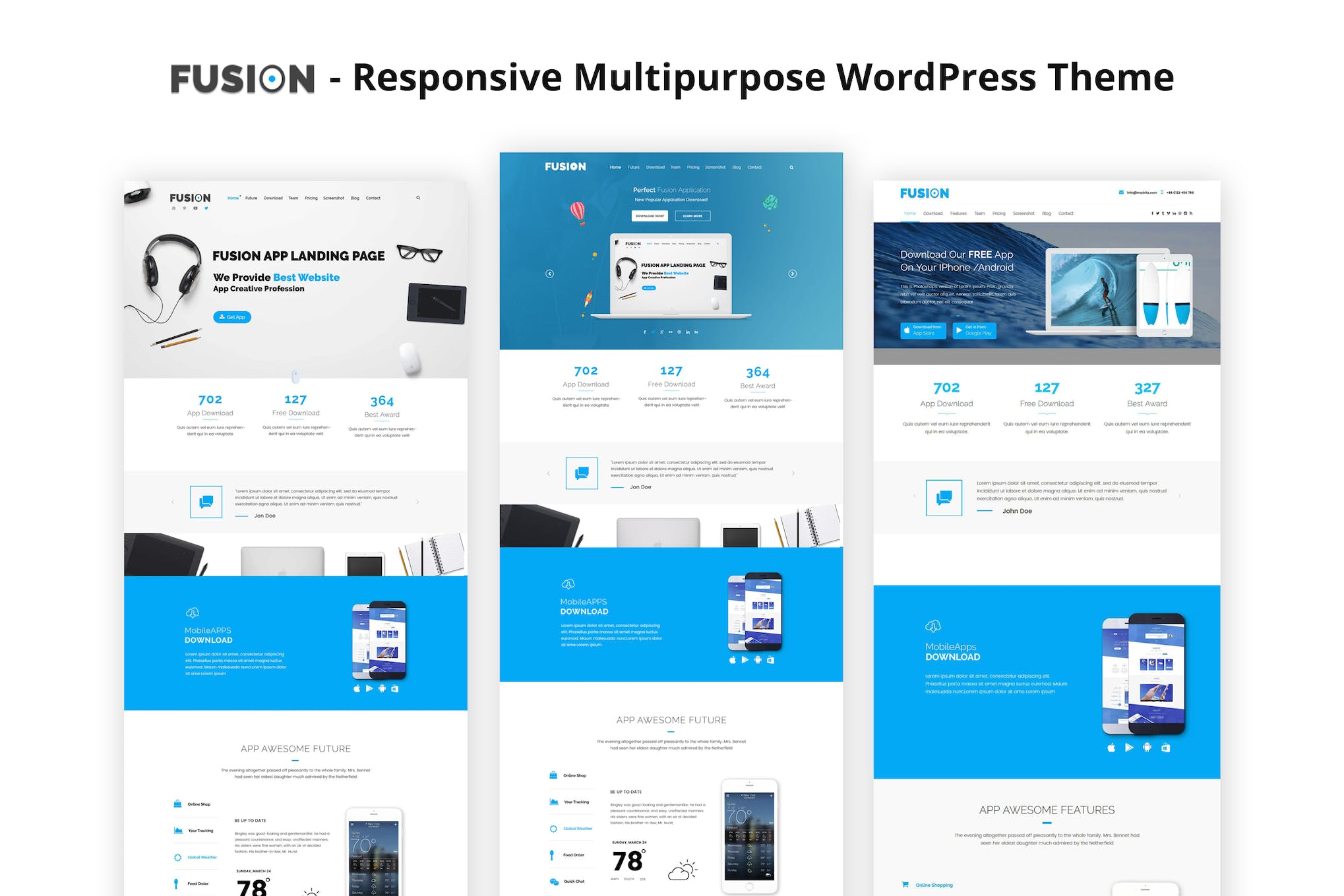 Fusion - Responsive Multipurpose 1.0 WordPress Theme