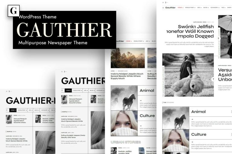 Gauthier – Multipurpose Newspaper WordPress Theme