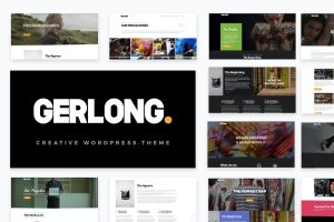 Gerlong – Responsive One Page & Multi Page Portfol