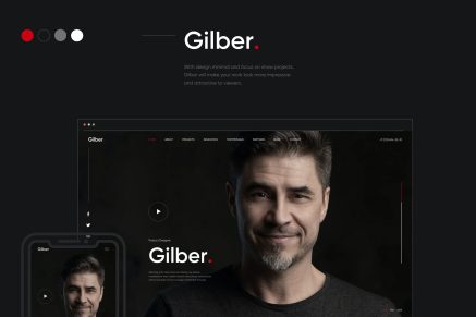 Gilber- Personal CV/Resume 1.1 WordPress Theme