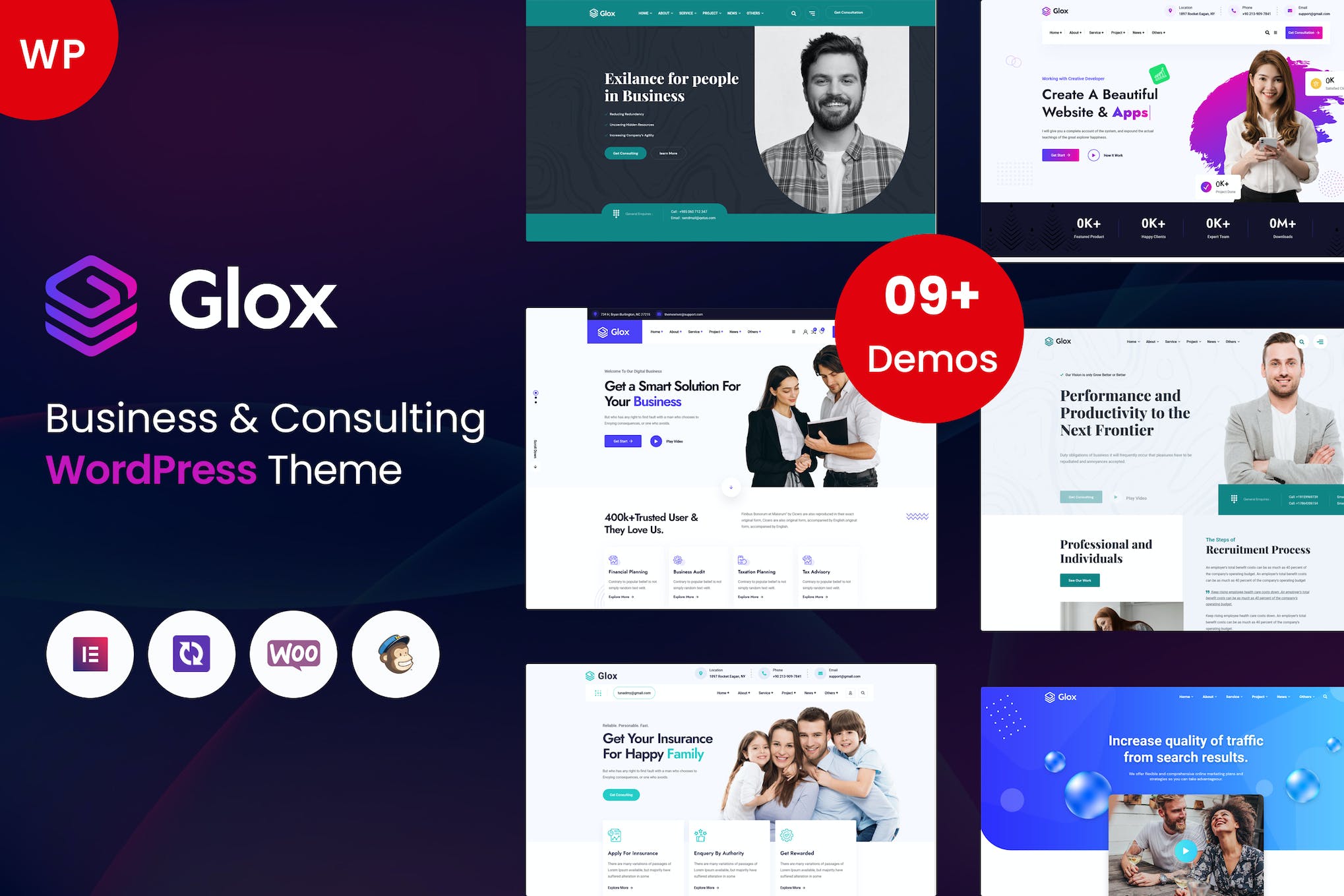 Glox- Business & Consulting 1.0.5 WordPress Theme