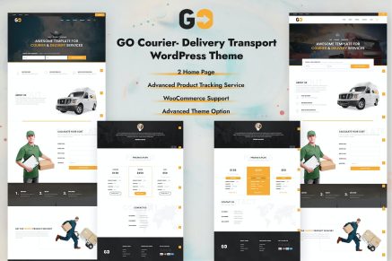 GO Courier- Delivery Transport 2.5.6 WordPress Theme