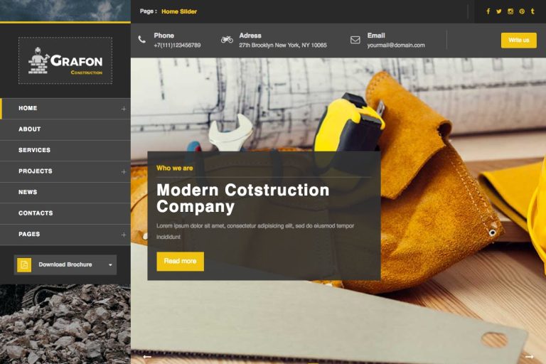 Grafon – Construction / Renovate WordPress Theme