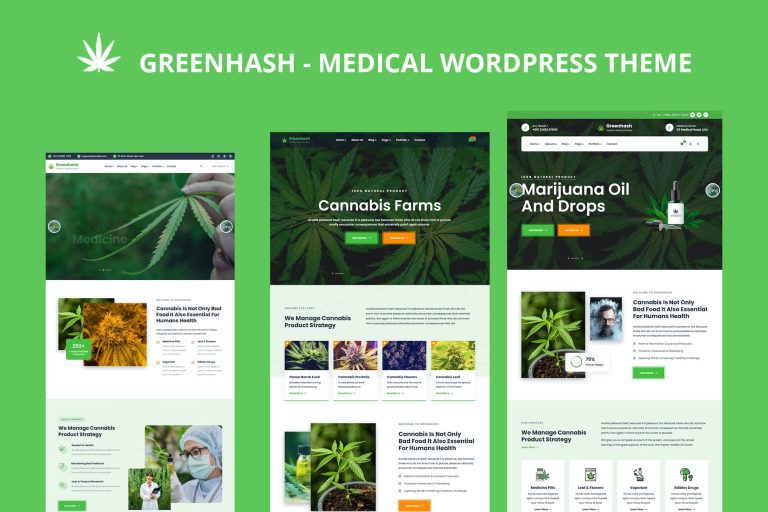 Greenhash – Medical WordPress Theme
