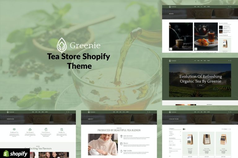 Greenie – Organic Tea, Coffee Store Shopify Theme