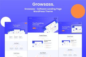 Growsass – Software Landing Page WordPress Theme