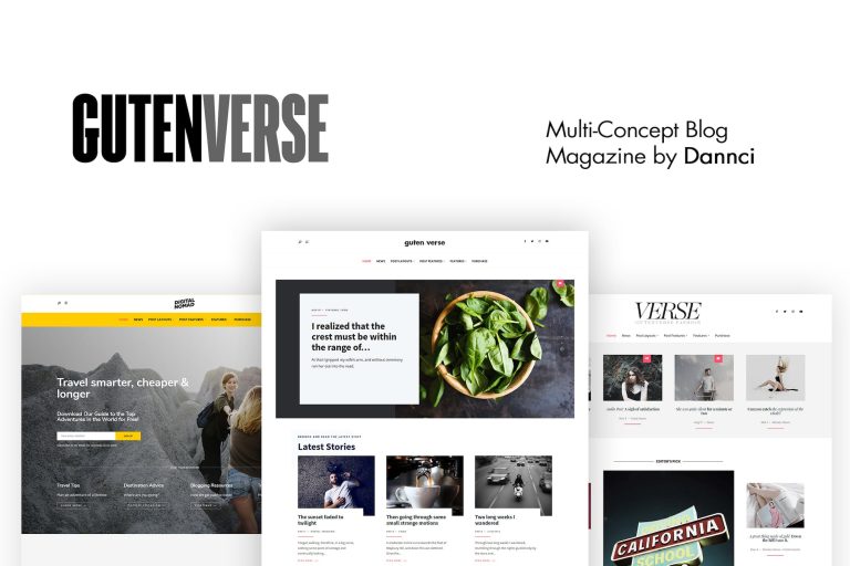 GutenVerse – Magazine and Blog Theme