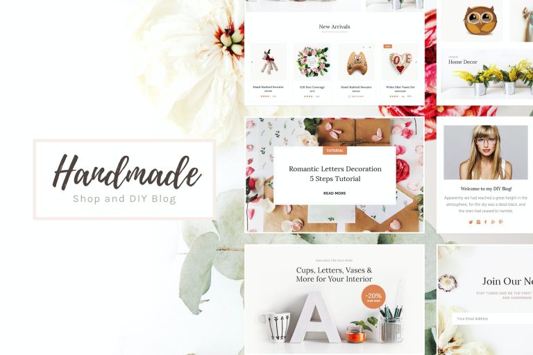 Handmade Shop – Handicraft Blog & Store WordPress Theme