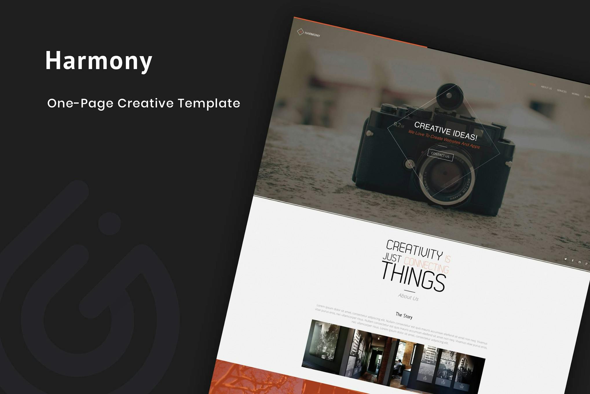 Harmony - Animated One-Page HTML Template