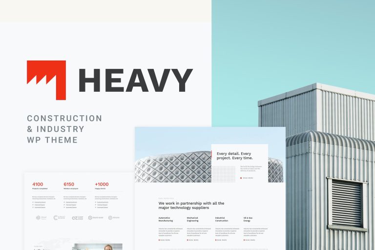 Heavy – Industrial WordPress Theme