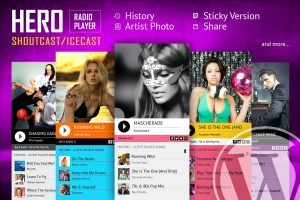 Hero – ShoutCast and IceCast Radio Player