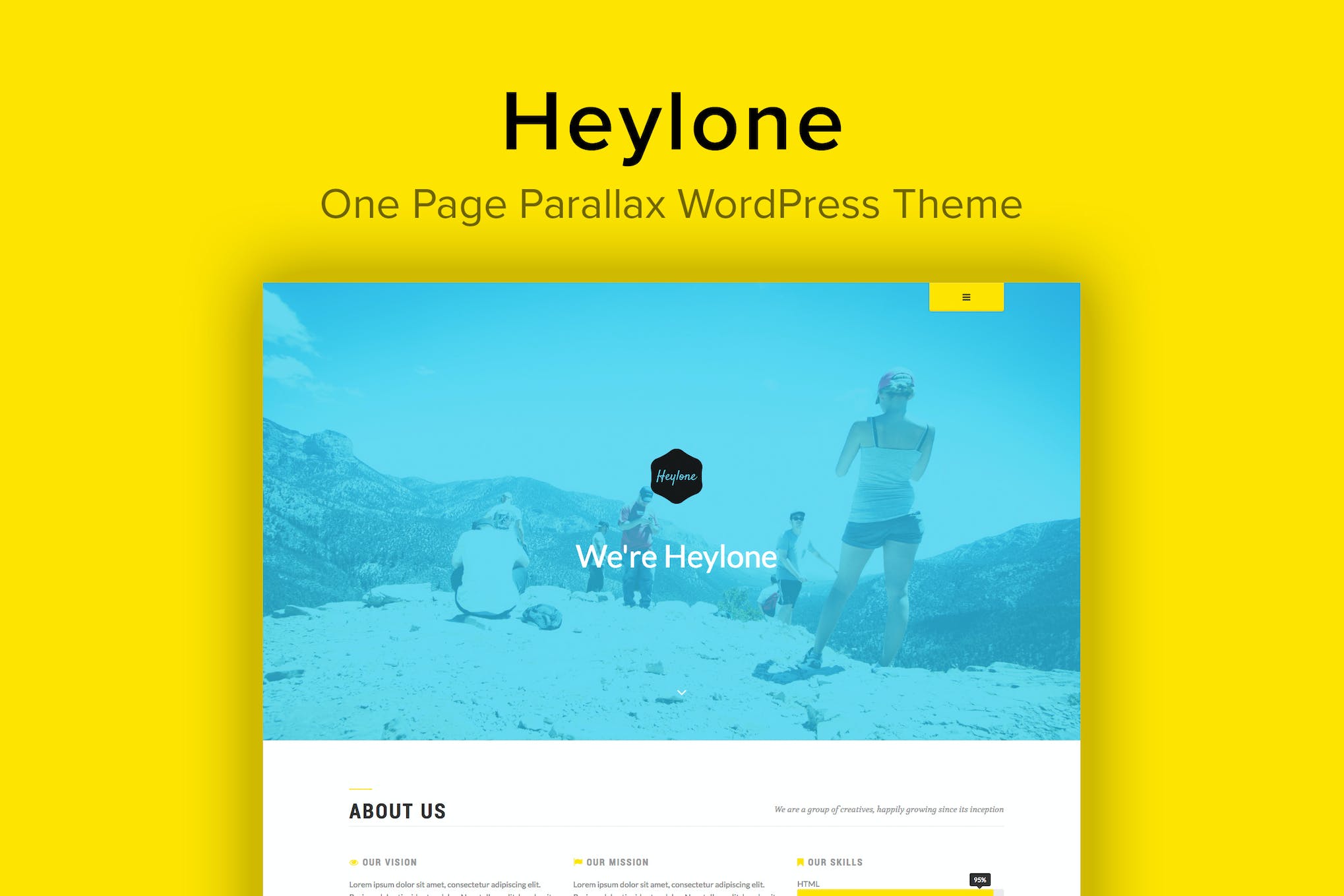 Heylone- One Page Parallax 2.5 WordPress Theme