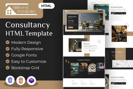 Hillcrest - Interior Design HTML Template