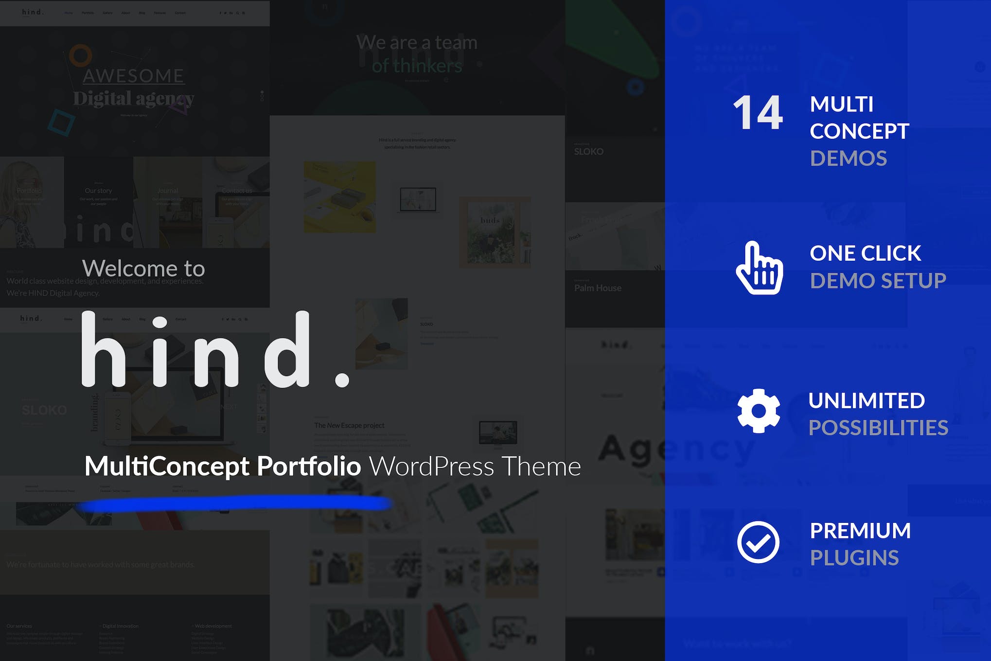 Hind- Multi-Concept Portfolio & Photography 2.4.3 WordPress Theme