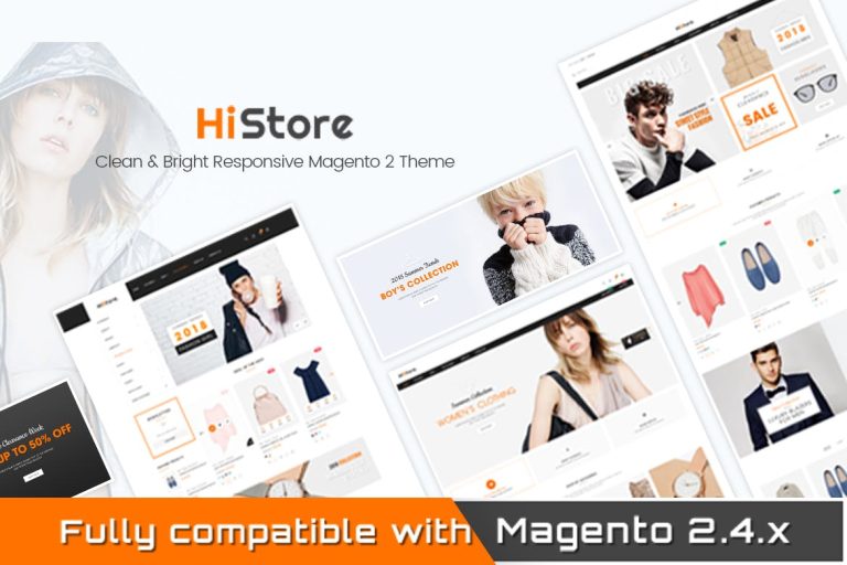 HiStore – Clean and Bright Responsive Magento Th