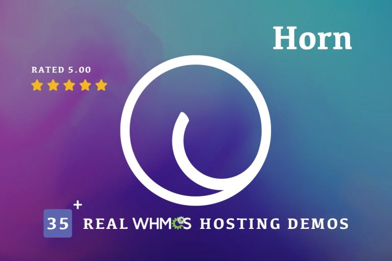 Horn – WHMCS Dashboard Hosting Theme