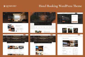 Hotel Booking WordPress Theme – Qomfort