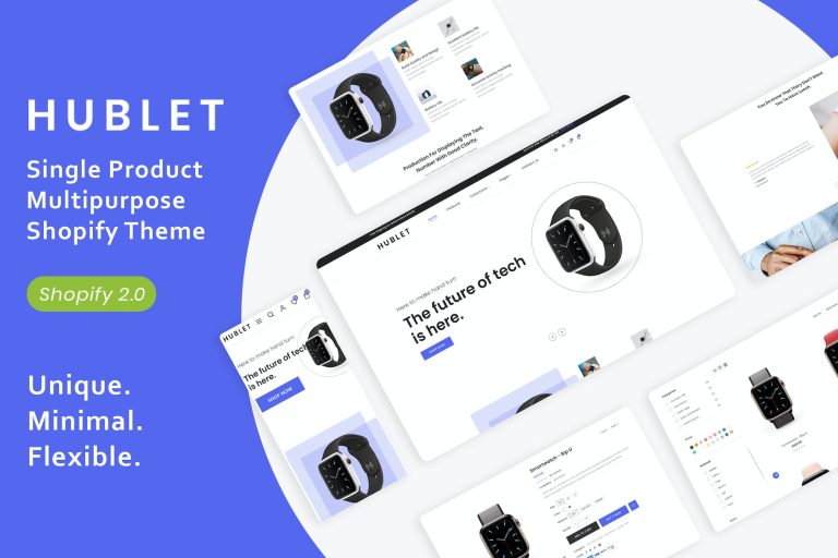 Hublet – The Single product Shopify Theme