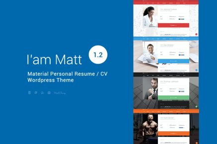 I am Mat - Material Personal WordPress 1.0