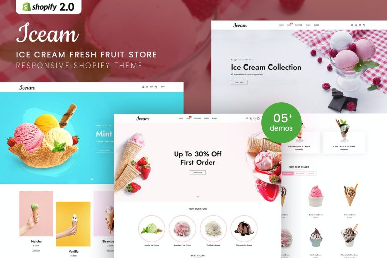Iceam – Ice Cream Shop Shopify Theme