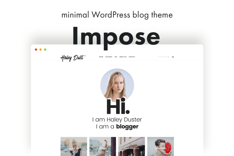 Impose Blog – A WordPress Blog Theme For Bloggers