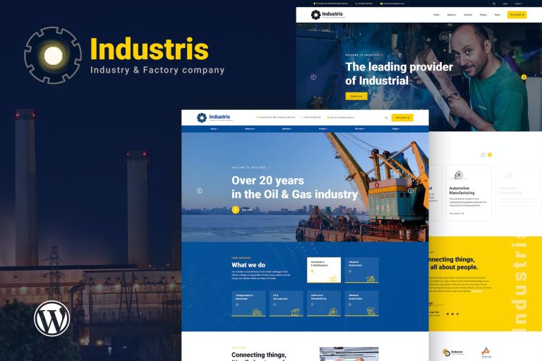 Industris – Factory & Business WordPress Theme