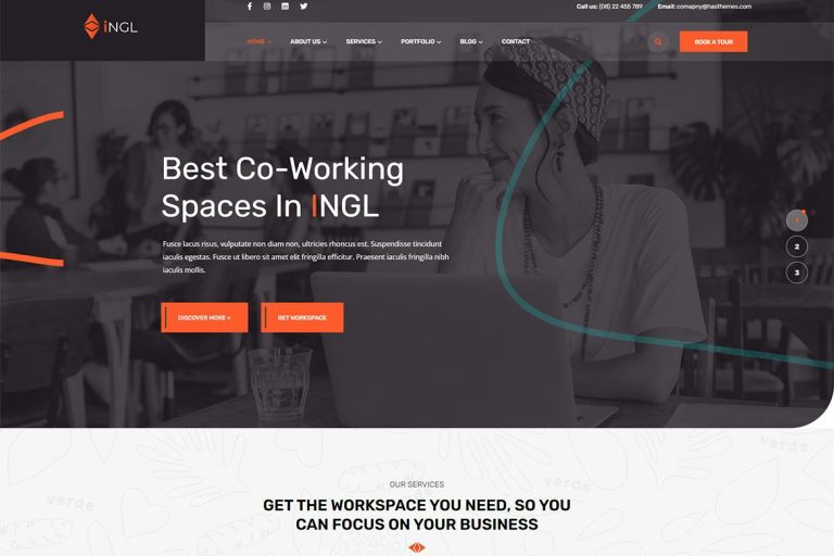 Ingl – Coworking Spaces WordPress Theme