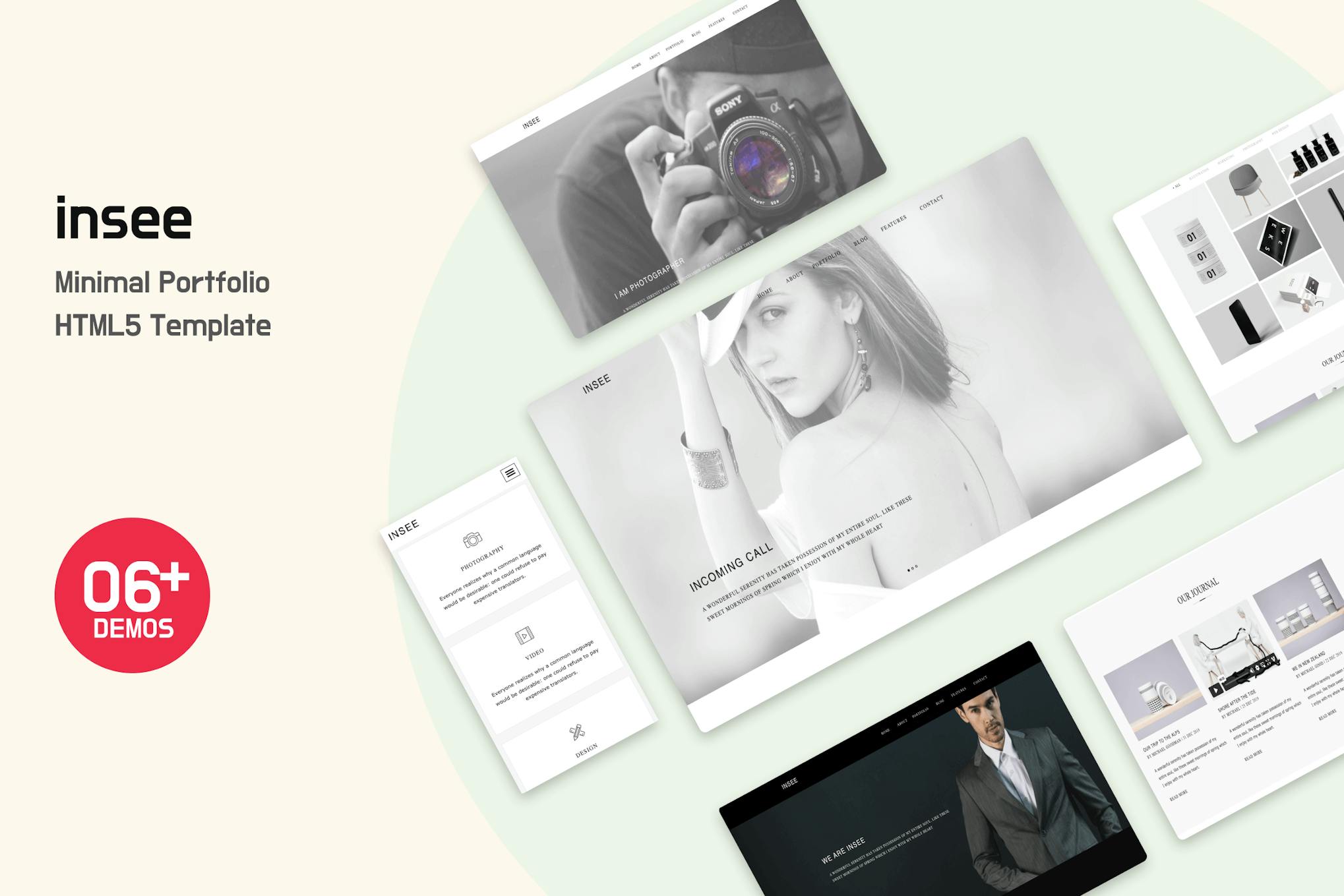 Insee - Minimal Portfolio HTML Template