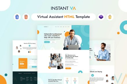 Instant VA - Virtual Assistant HTML Template