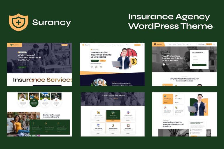Surancy – Insurance Agency Company Theme
