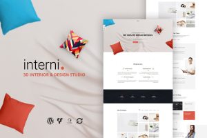 Interni 3D Interior Design Studio WordPress Theme