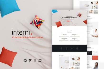 Interni 3D Interior Design Studio 1.1 WordPress Theme