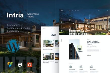 Intria- Architecture and Interior 1.0.9 WordPress Theme