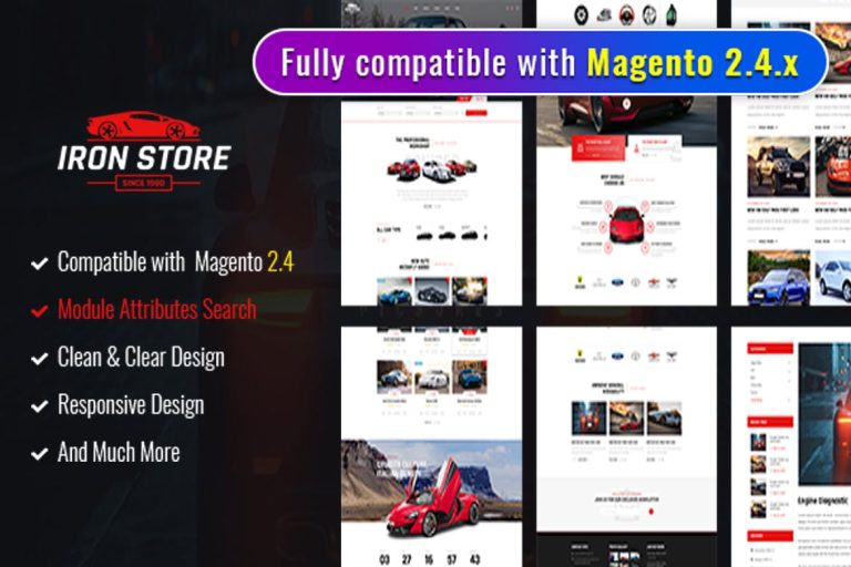 Ironstore – Best Magento Auto Parts Theme