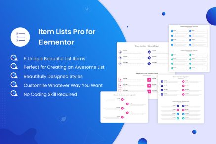 Item Lists Pro for Elementor 1.4