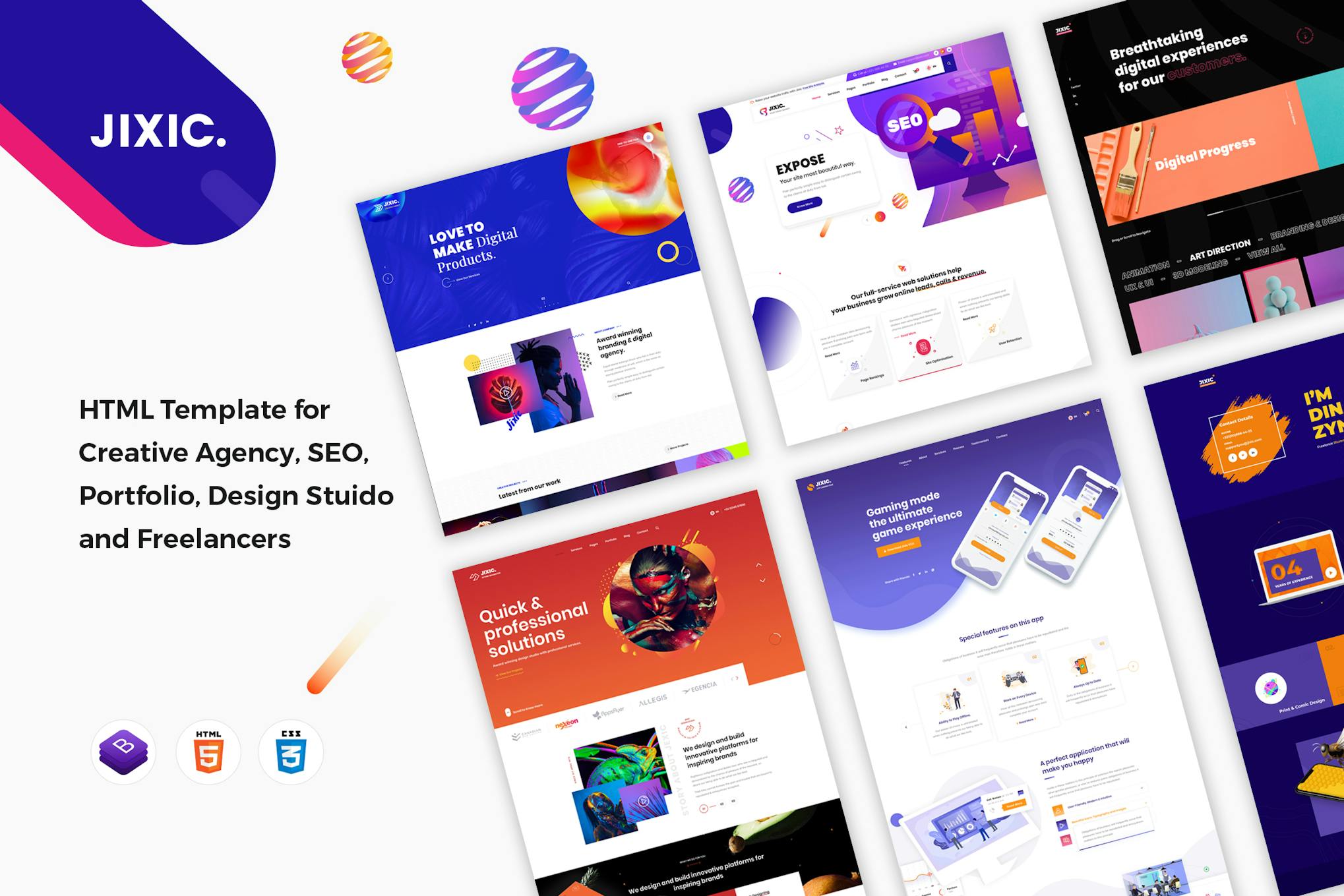 Jixic - Creative Agency & Multipurpose Template