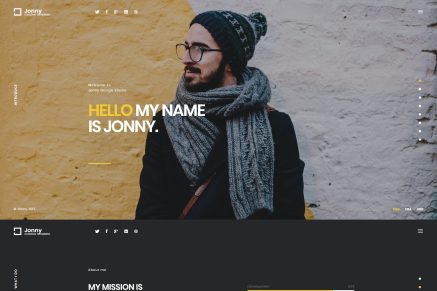 Jonny- Personal 1.0.8 WordPress Theme
